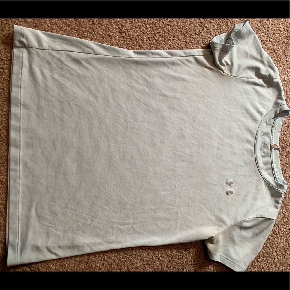 LIGHT BLUE under armour top